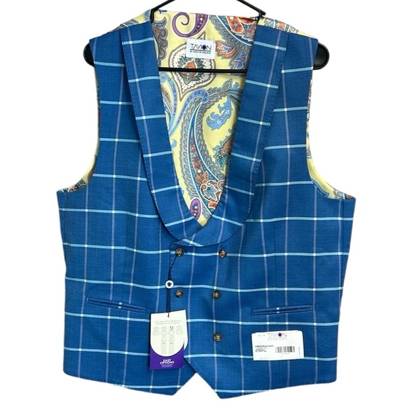 Taylor Classic Double Breasted Suit Separates Vest - Picture 2 of 5